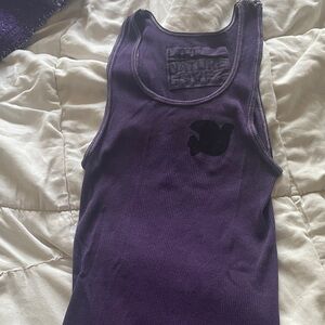 Free City Purple Tank Top with dove Design